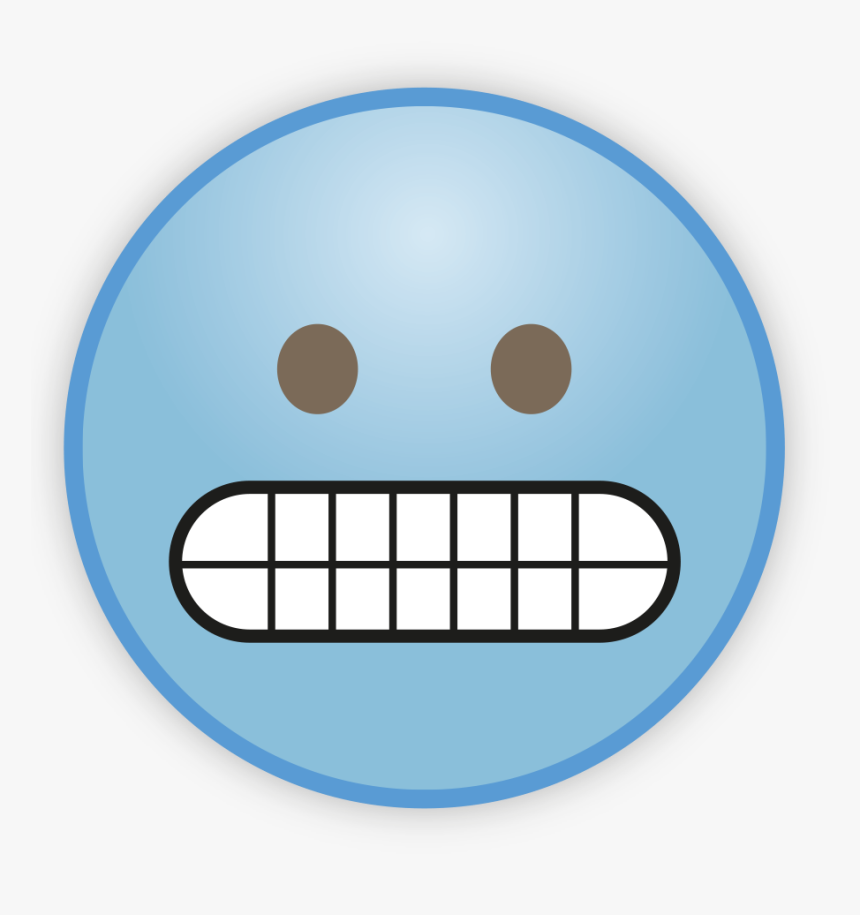 Sky Blue Emoji Png Photos Grimacing Face Emoji Printable Transparent Png Kindpng