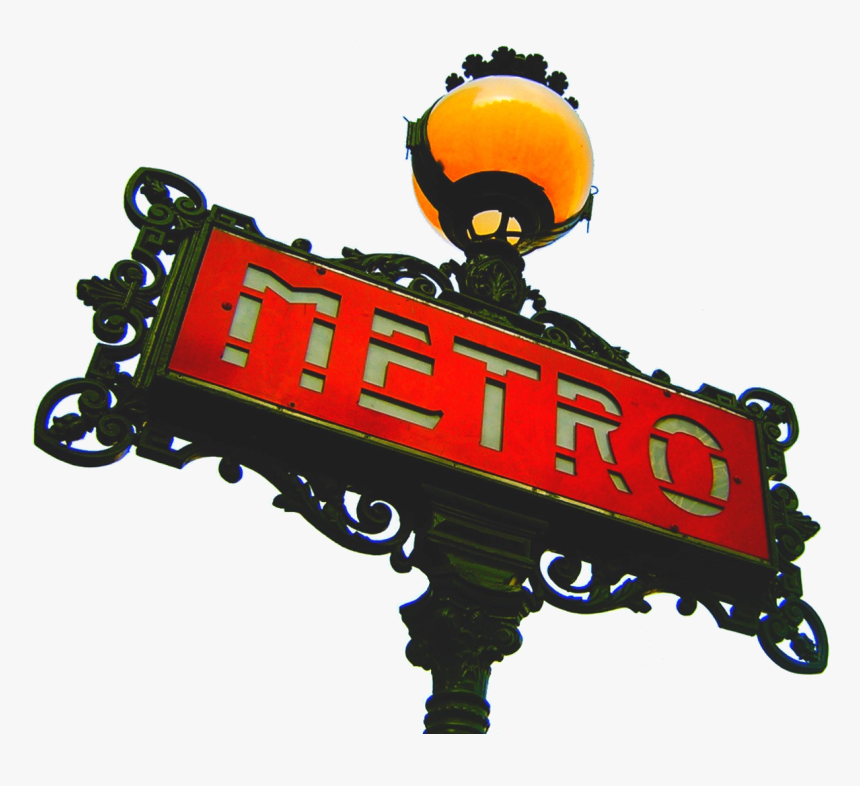 Paris Metro Sign Png, Transparent Png, Free Download