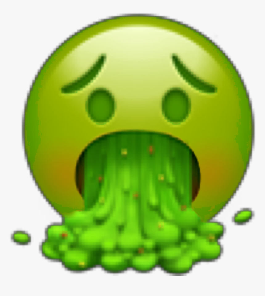 #emoji #whatsapp #ios #disgusting #asco #vomito #sick - Vomit Emoji, HD Png Download, Free Download