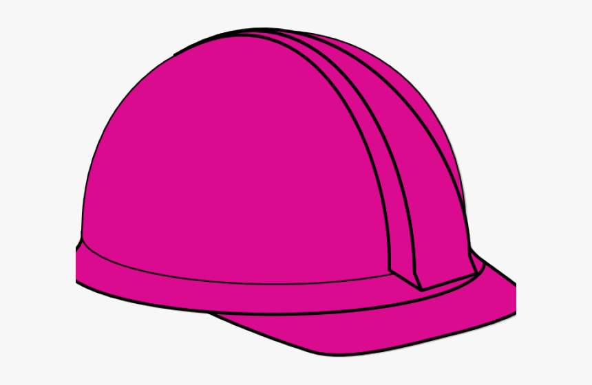 Construction Clipart Hard Hat - Pink Hard Hat Clip Art, HD Png Download, Free Download