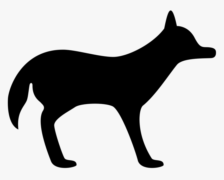 Coyote Facing Right - Clip Art Horse Silhouette, HD Png Download, Free Download
