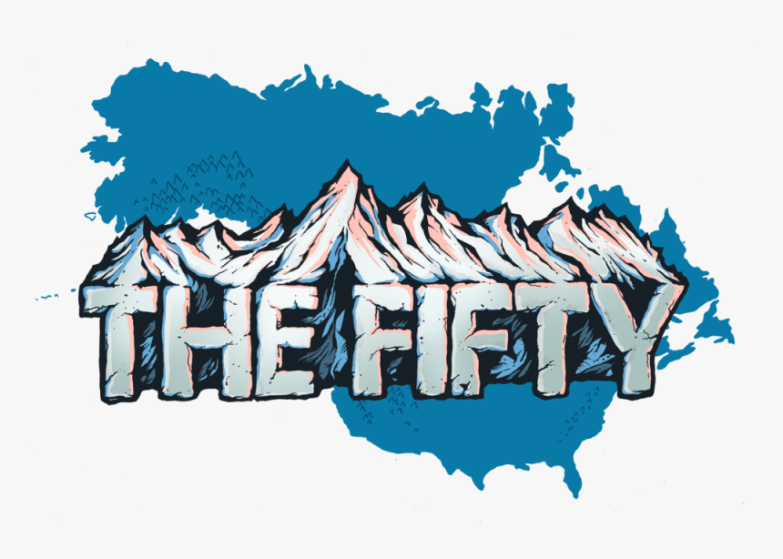 The Fifty Map - Illustration, HD Png Download, Free Download
