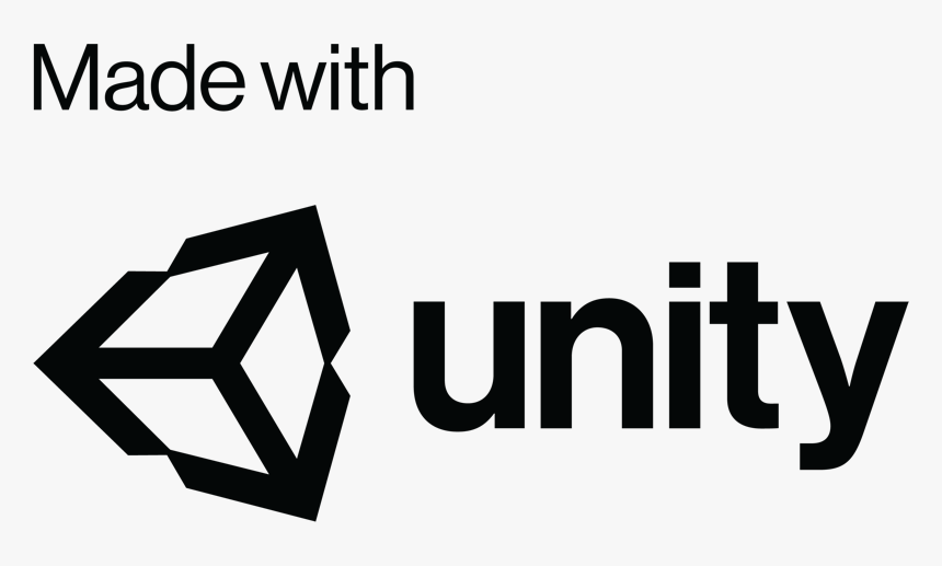 Unity Logo White Png Black And White Stock - Made With Unity Logo Transparent, Png Download, Free Download
