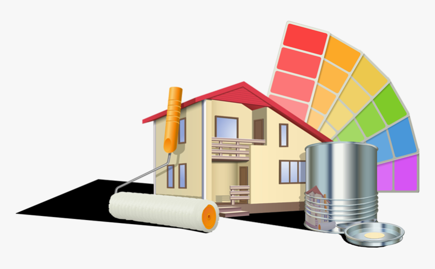 Transparent House Painting Clipart - House Paint Clipart, HD Png Download, Free Download