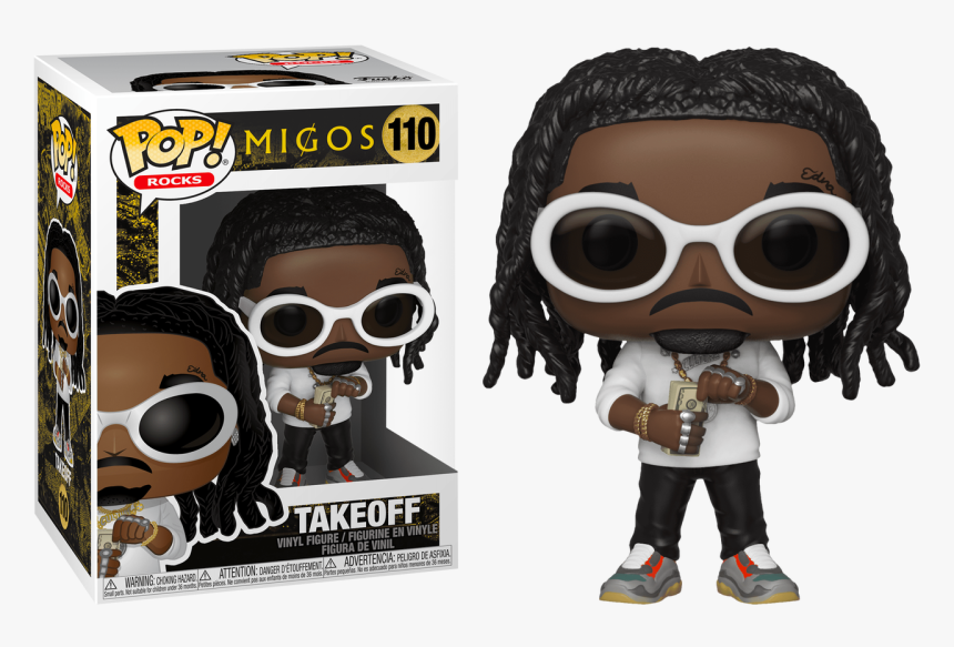 Takeoff Pop Vinyl Figure - Migos Funko Pop, HD Png Download, Free Download