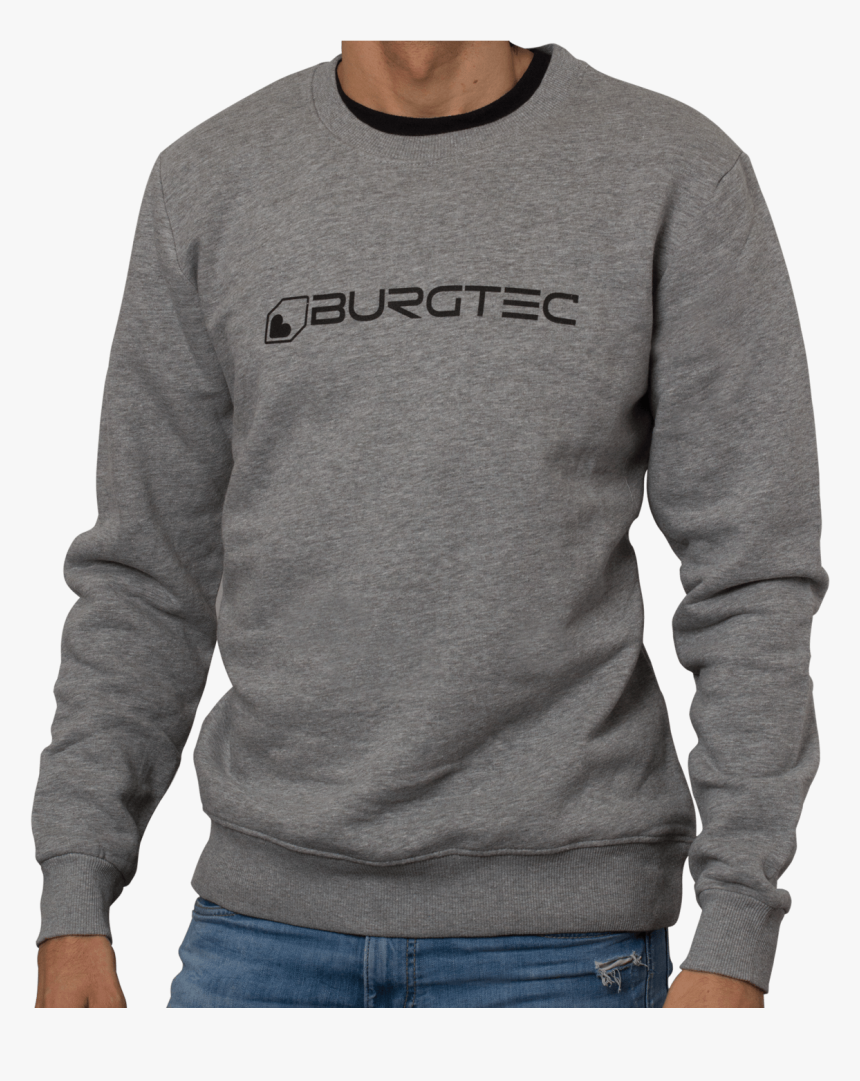 Grey Jumper - Long-sleeved T-shirt, HD Png Download, Free Download