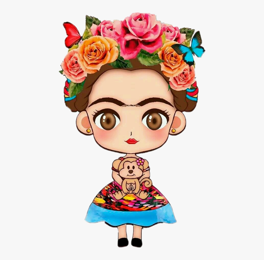 Frida Kahlo Inspired Wallet Clutch Coin Purse Mexican - Frida Kahlo Clipart, HD Png Download, Free Download