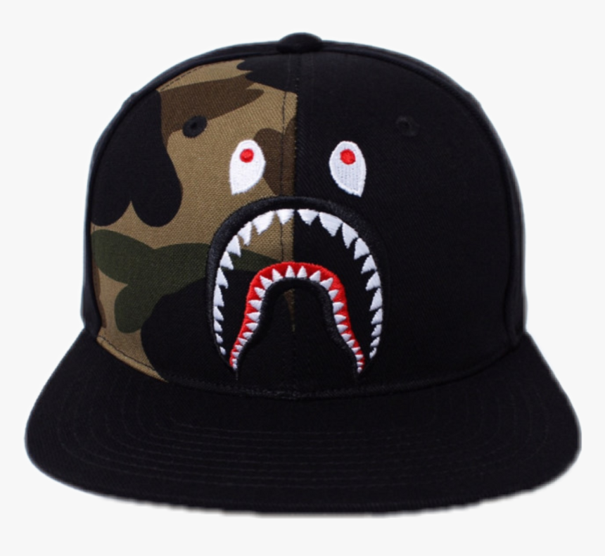 Transparent Supreme Hat Png - Bape Shark Camo Pocket Sweat Shorts Black Green, Png Download, Free Download