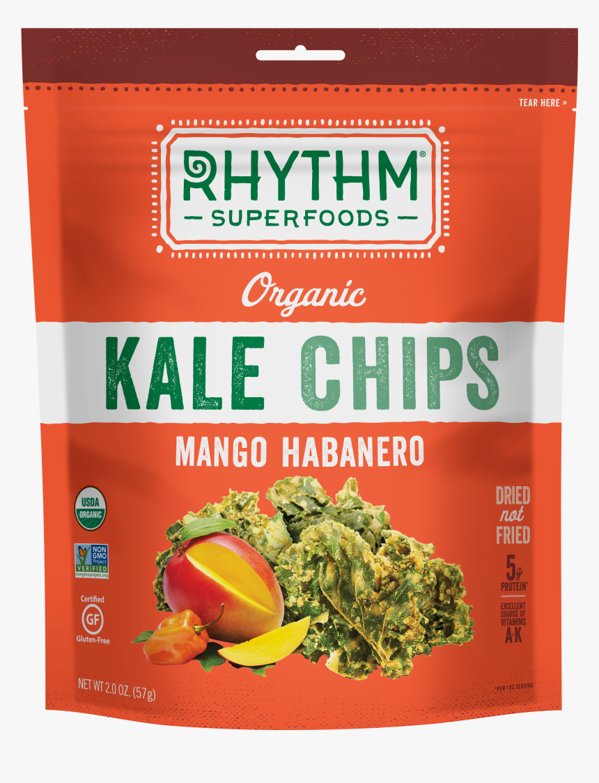 Organic Kale Chips - Rhythm Kale Chips, HD Png Download, Free Download