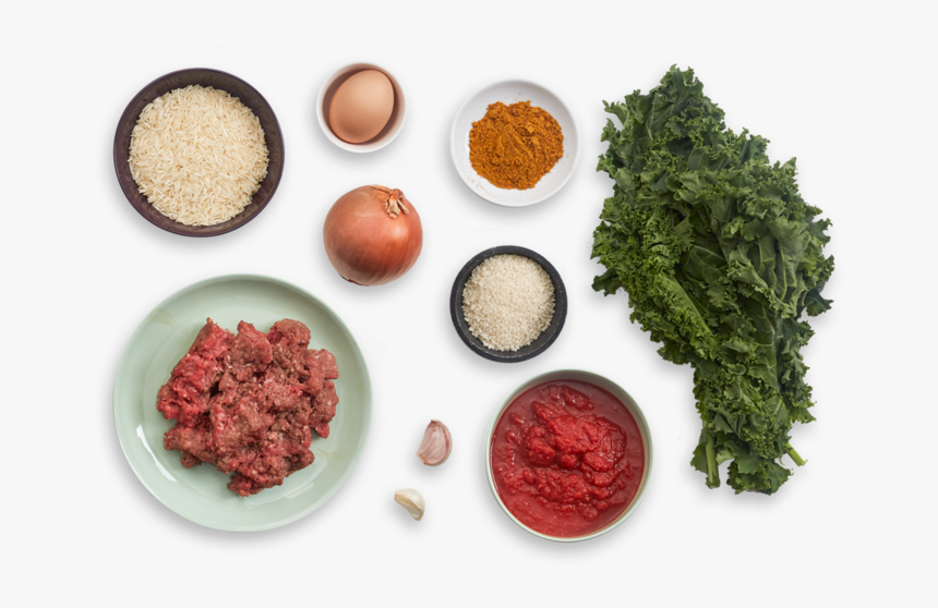 Egyptian Meatballs With Spicy Tomato Sauce, Kale & - Chutney, HD Png Download, Free Download