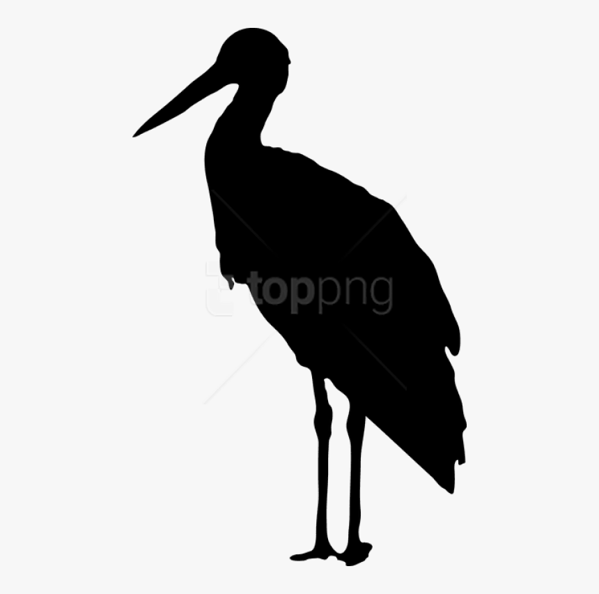 Free Png Download Stork Silhouette Png Images Background - Stork Silhouette Png, Transparent Png, Free Download