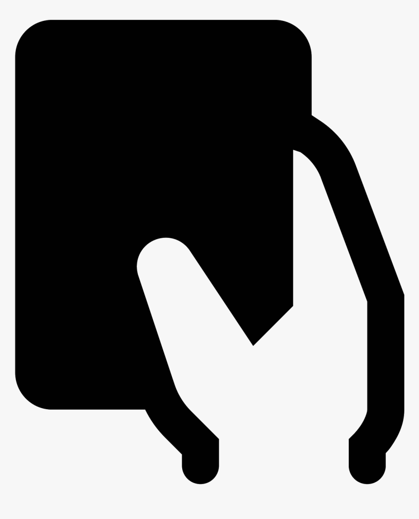 It"s An Icon With A Hand Holding A Rectangular Foul, HD Png Download, Free Download