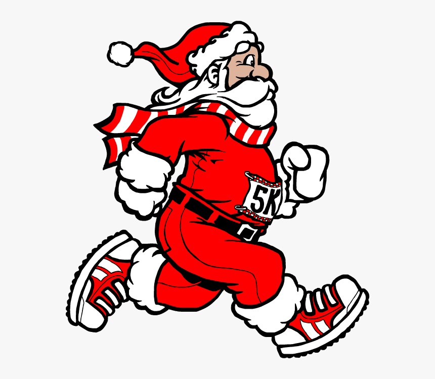 Running Santa Clipart Png, Transparent Png, Free Download