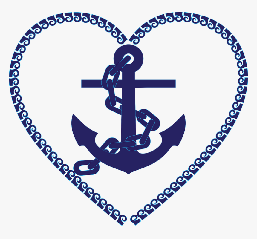 Anchor, Chain, Nautical, Ocean, Sea, Water, Marine - Nautical Clip Art, HD Png Download, Free Download