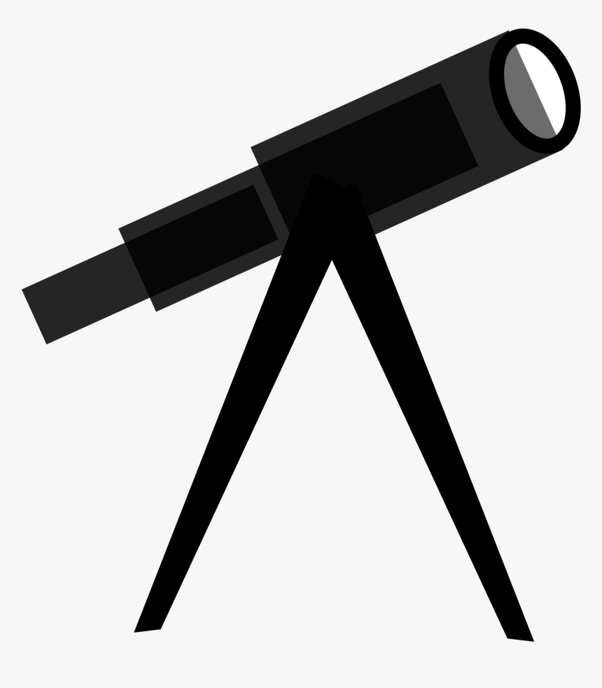 Telescope Black And White Clip Art - Telescopes Clipart, HD Png Download, Free Download