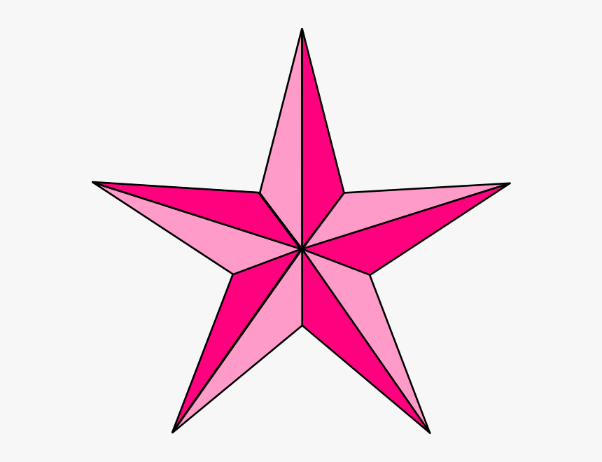 Nautical Star Tattoo Pink, HD Png Download, Free Download