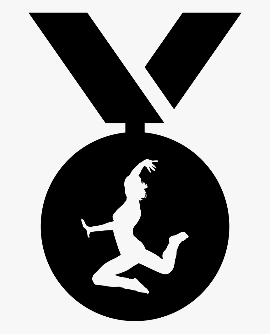 Gymnast Medal Hanging Of A Ribbon - Emmerson Dance Logo, HD Png Download, Free Download