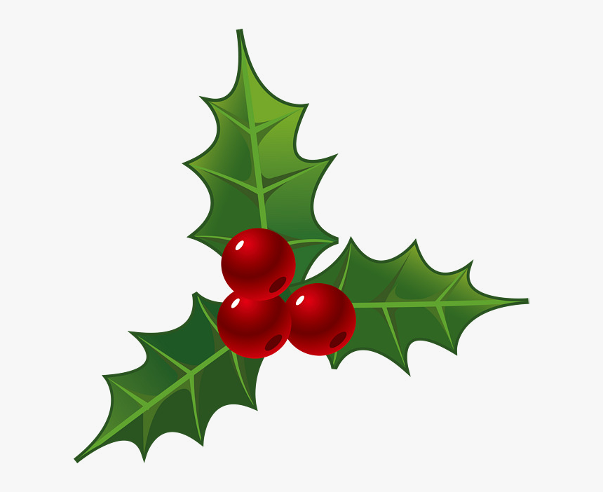 Holly Leaf Christmas Leaves Decorations For Clipart - Christmas Decorations Png, Transparent Png, Free Download