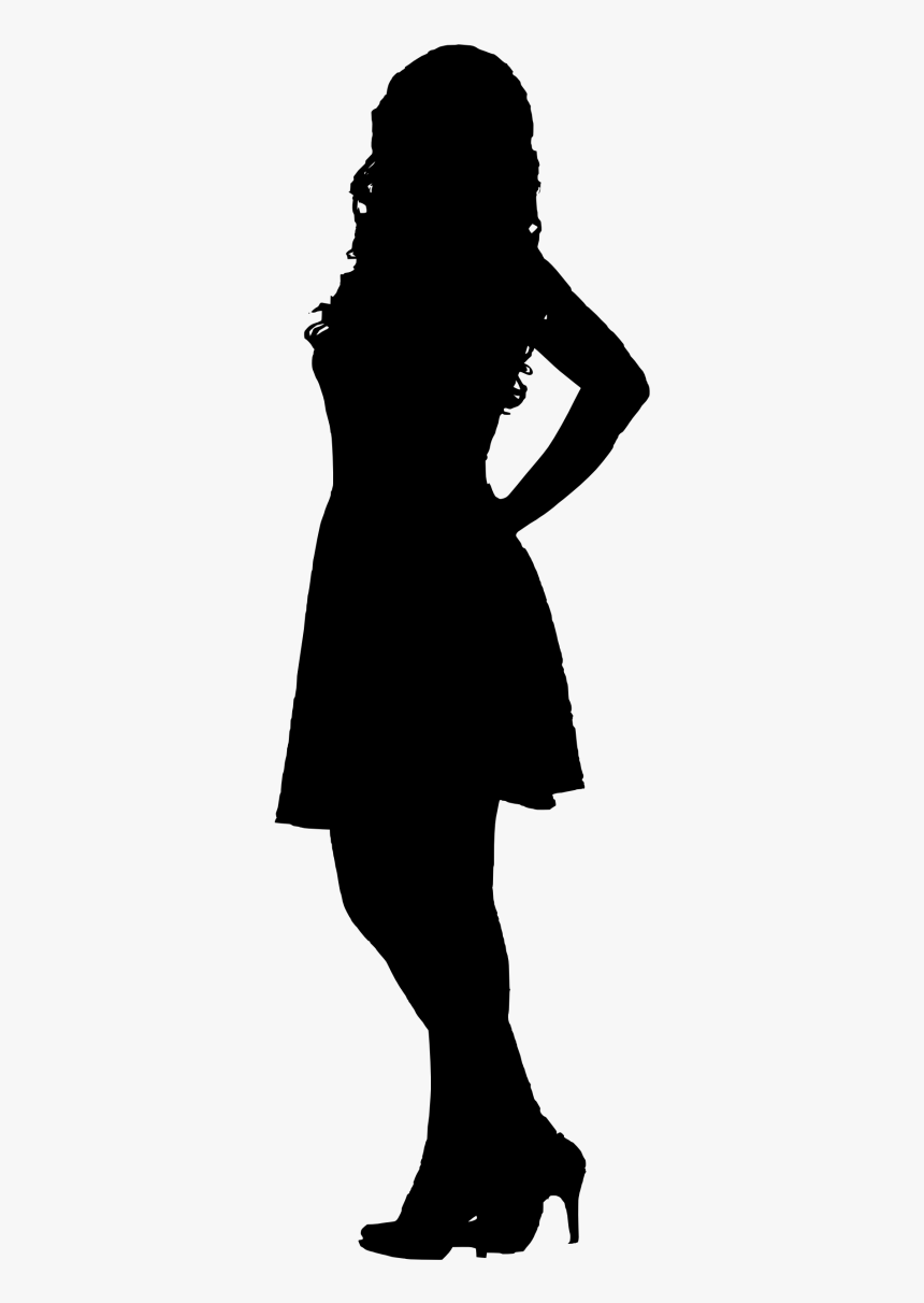Woman Standing Silhouette Clipart, HD Png Download, Free Download