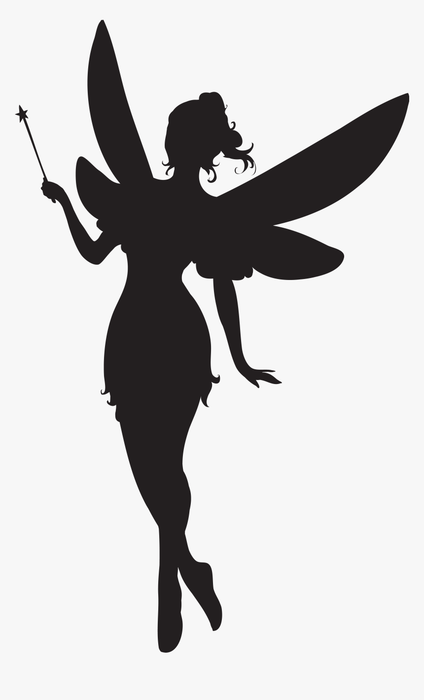 Fairy Silhouette Clip Art - Fairy Silhouette Transparent Background, HD Png Download, Free Download