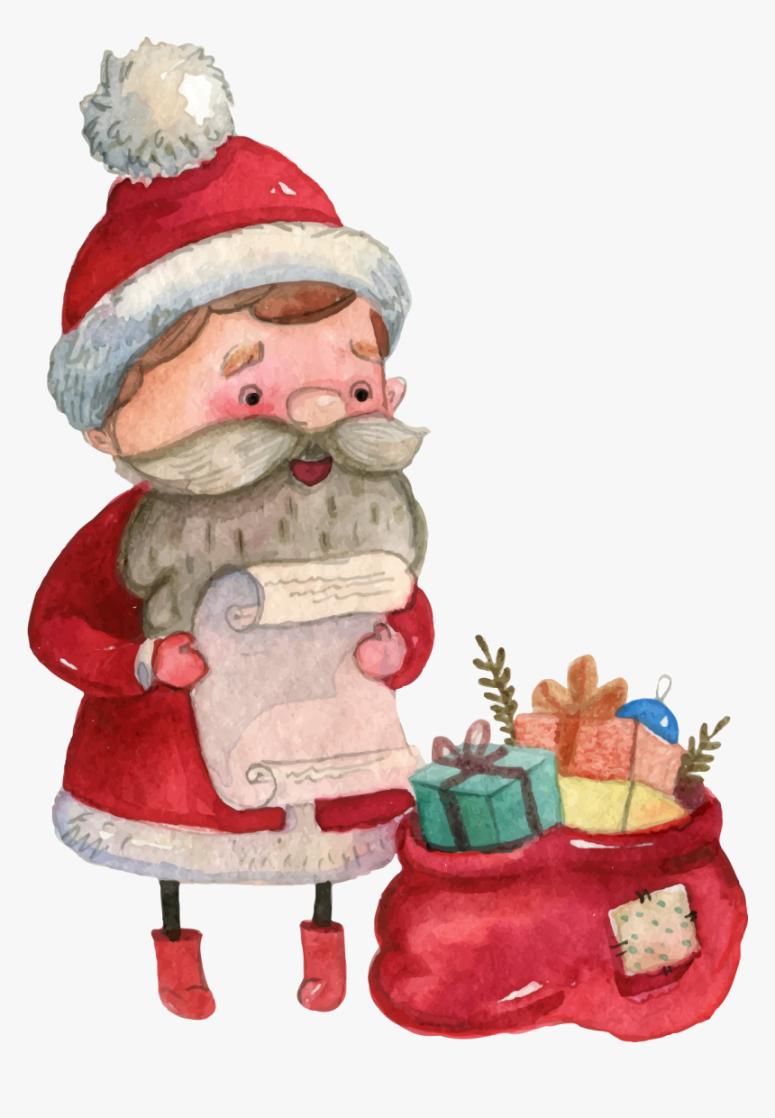 Banner Transparent Library Vector Santa Claus Transprent - Christmas Day, HD Png Download, Free Download