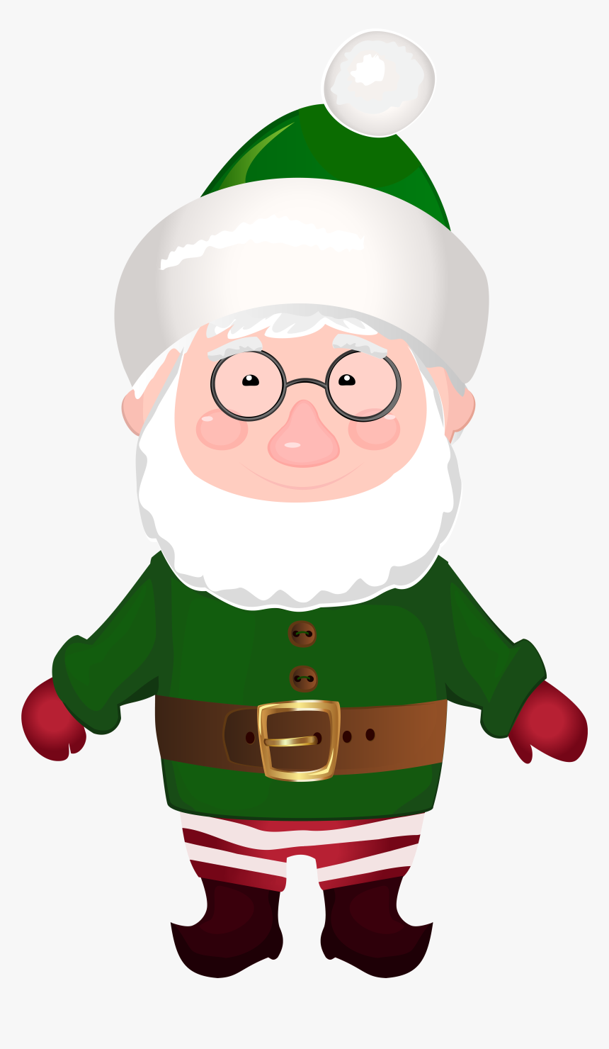 Dwarf Santa Claus Helper Transparent Png Clip Art Image - Green Santa Claus Transparent, Png Download, Free Download