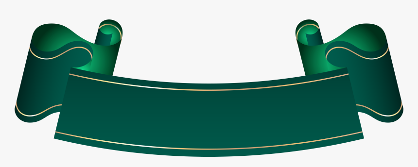 Green Banner Transparent Clip Artu200b Gallery Yopriceville - Blue Ribbon Banner Png, Png Download, Free Download