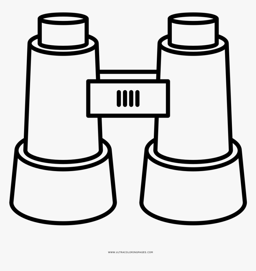 Binoculars Coloring Page - Binoculars Colouring, HD Png Download, Free Download