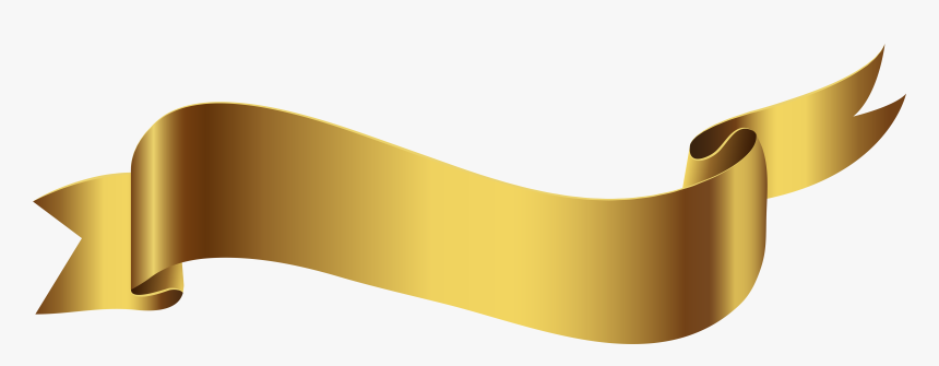 Gold Banner Png Transparent Imageu200b Gallery Yopriceville - Banner Golden Ribbon Png, Png Download, Free Download