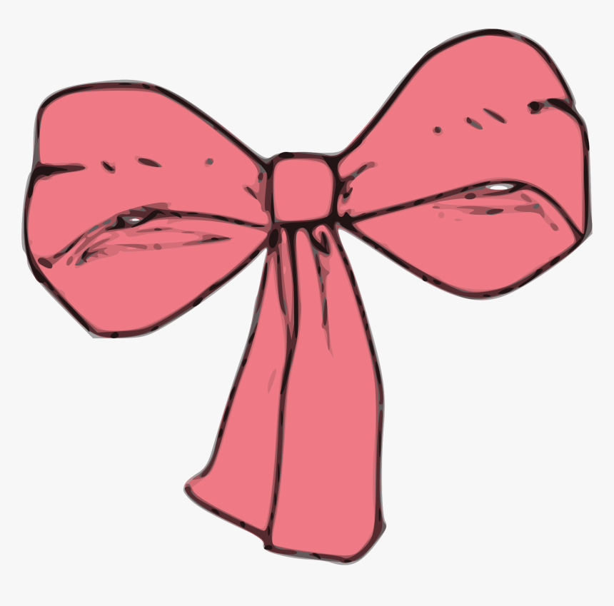 Pink,bow Tie,neck - فيونكة وردي, HD Png Download, Free Download