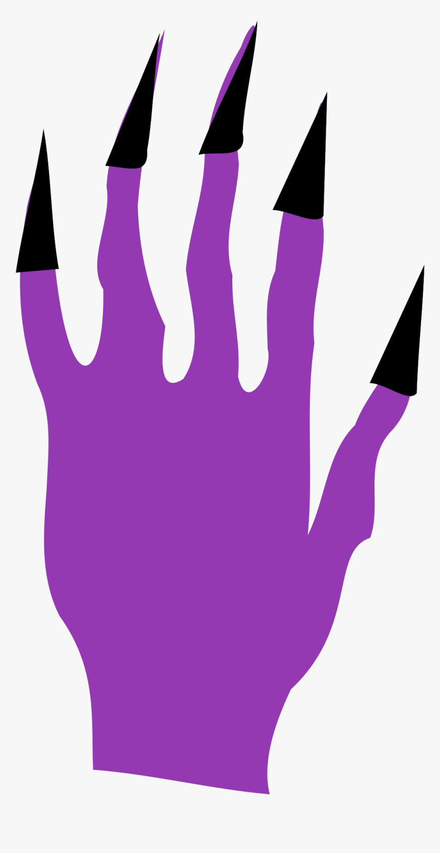 Hands Clipart Monster - Witches Finger Nails Clip Art, HD Png Download, Free Download