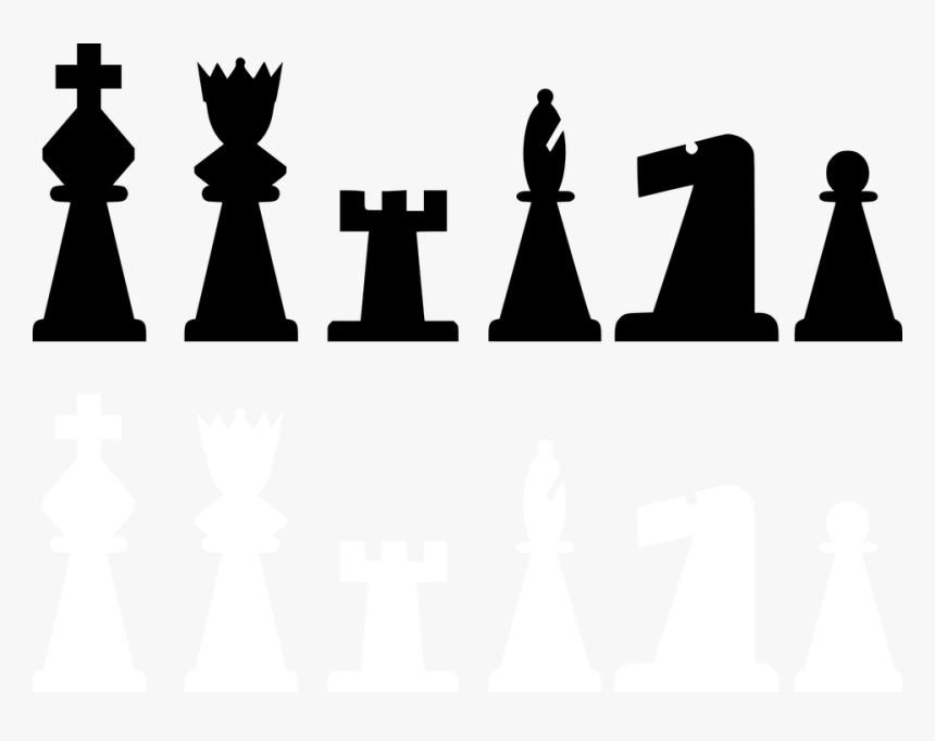 Chess Piece Bishop Knight King - Chess Pieces 2d Png, Transparent Png, Free Download