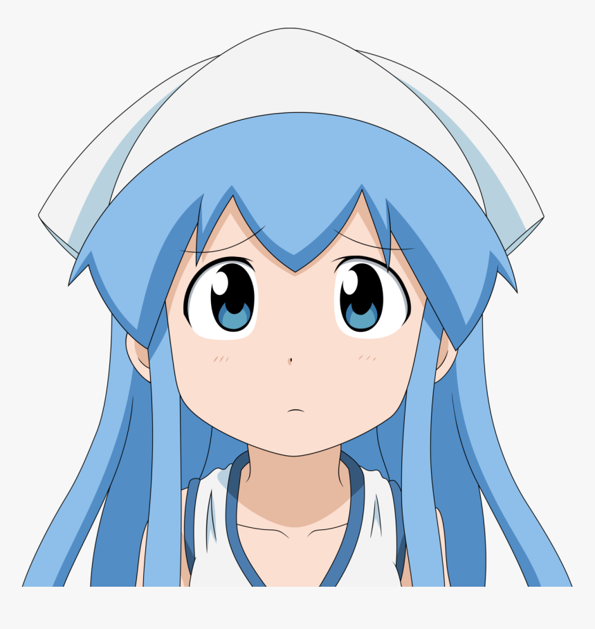 Anime Girl Confused Png - Anime Girl Face Png, Transparent Png, Free Download