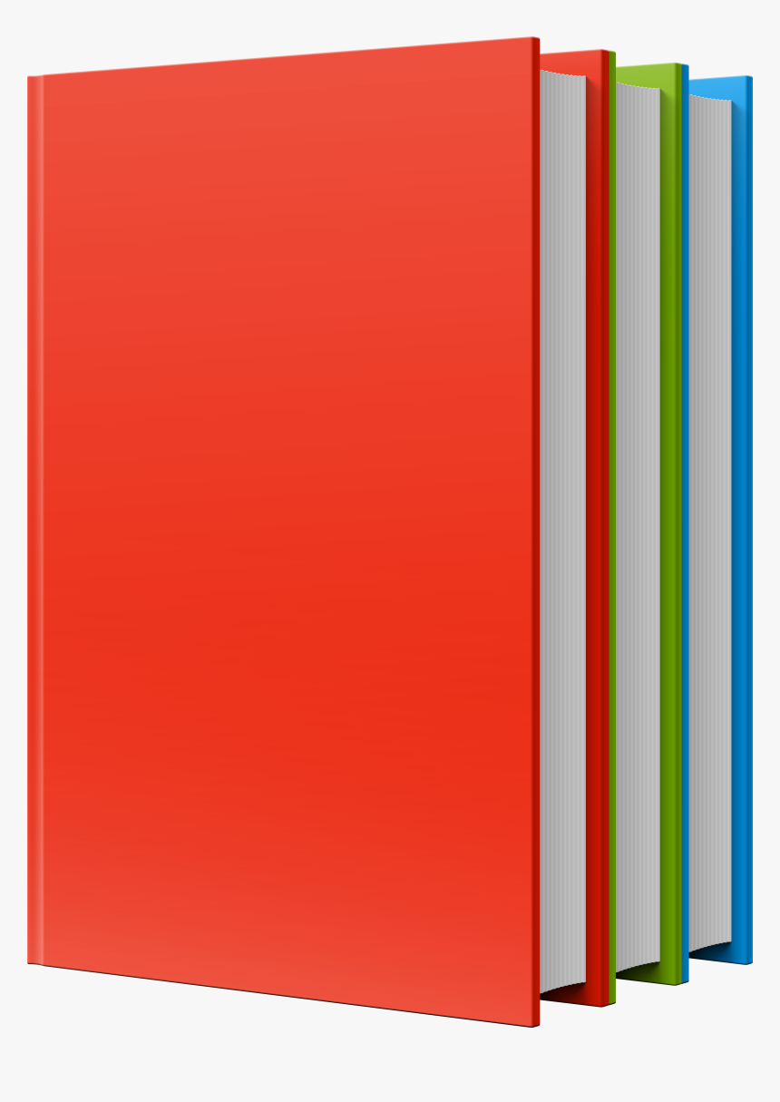 Red Green Blue Books Png Clipart - Png Format Books Png, Transparent Png, Free Download