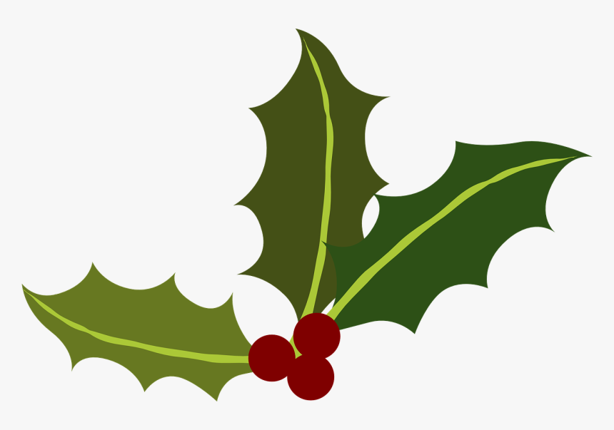 Green, Holly, Berries, Christmas, Holiday, Leaves - Holiday Clip Art, HD Png Download, Free Download