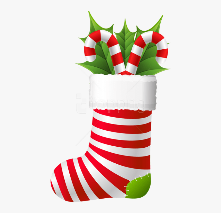 With Candy Canes - Christmas Socks Clip Art, HD Png Download, Free Download