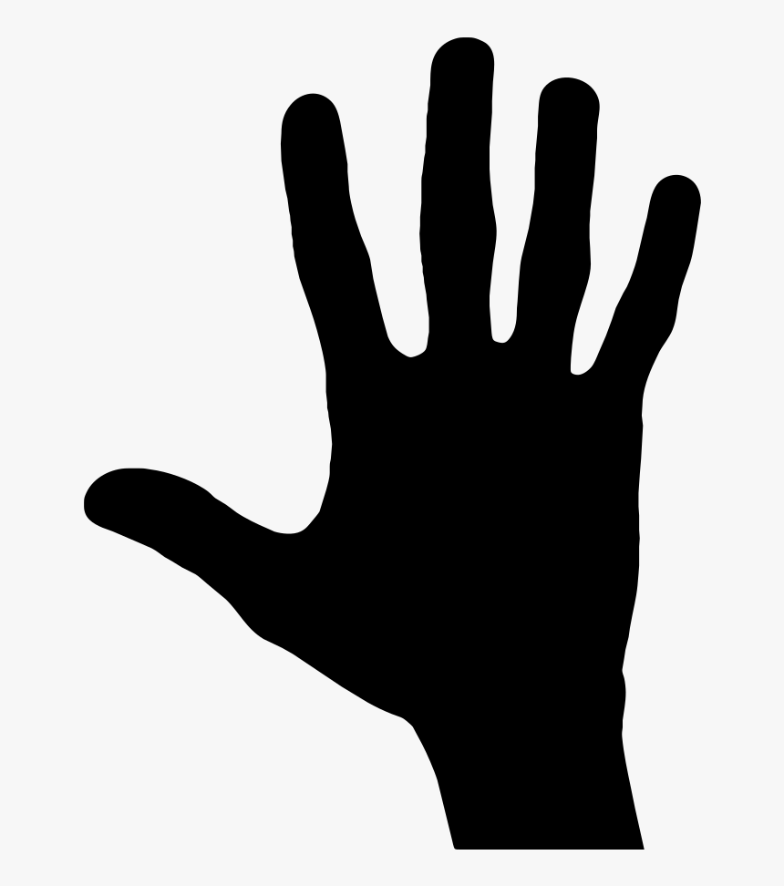 Hand Silhouette Vector Graphics - Clip Art Hand Silhouette Hand, HD Png Download, Free Download