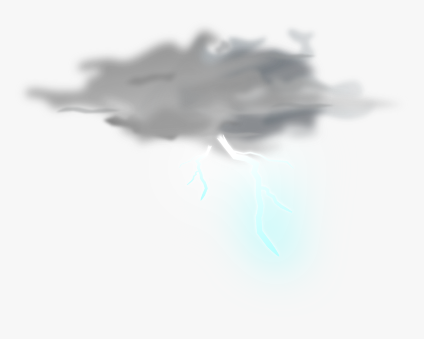 Lightning Clipart Realistic - Transparent Thunder Cloud Png, Png Download, Free Download