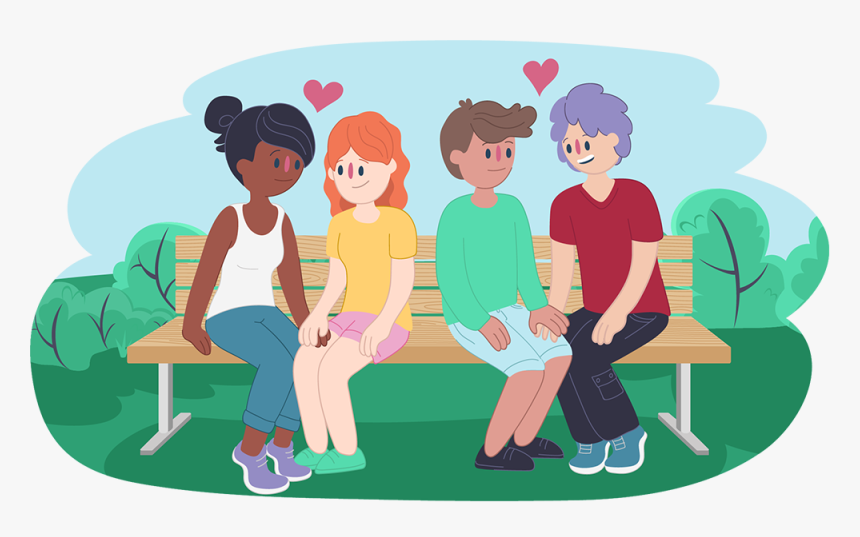 Transparent People Sitting On Bench Png - Sexuality Kids, Png Download, Free Download