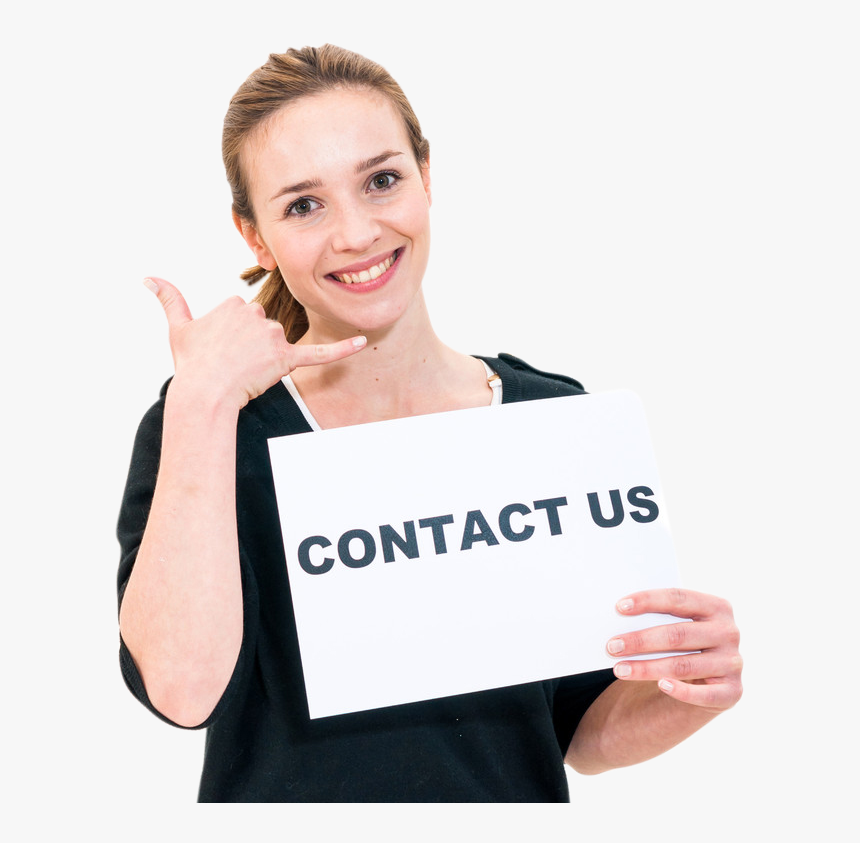 Contact Us Girl Png, Transparent Png, Free Download