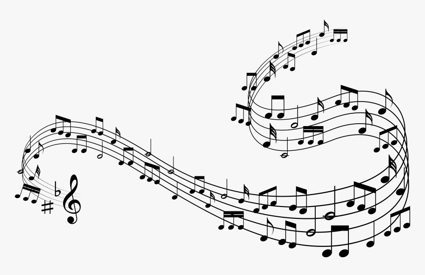 Musical Note Eighth Note Clip Art - Background Music Notes Png, Transparent Png, Free Download