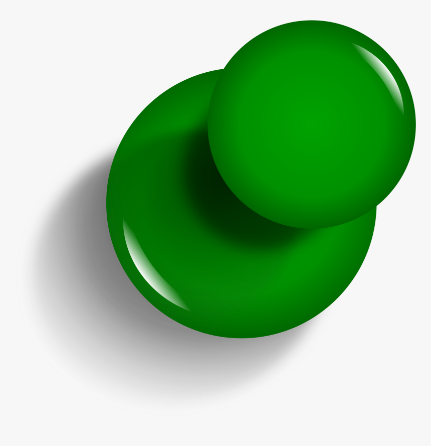 Sphere,computer Wallpaper,green - Green Push Pin Png, Transparent Png, Free Download