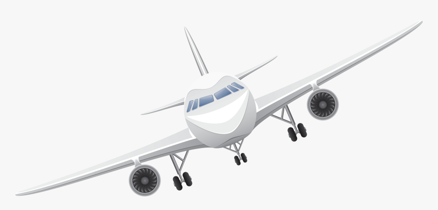 White Airplane Transparent Png Vector Clipart - وکتور هواپیما, Png Download, Free Download