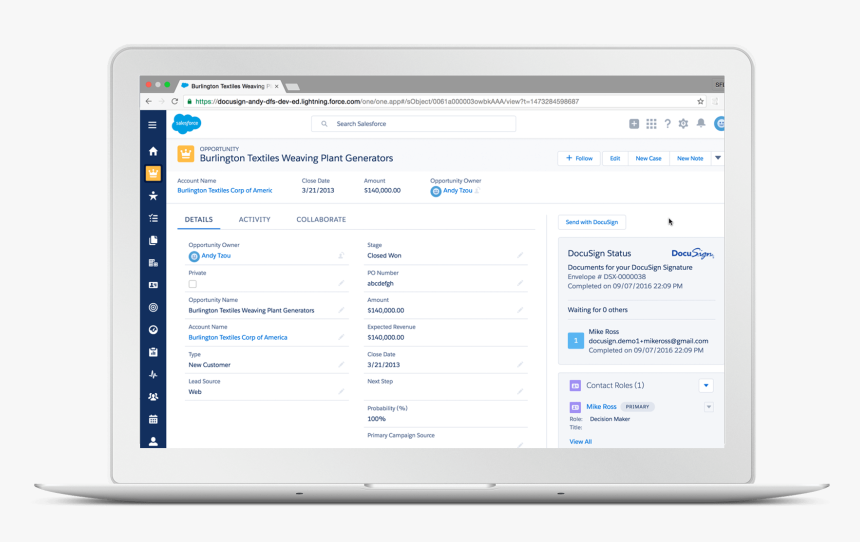 Docusign For Salesforce Lightning - Docusign Salesforce, HD Png Download, Free Download