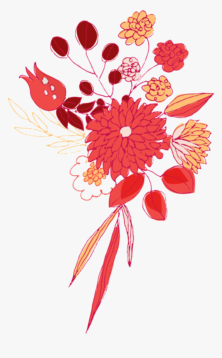 Transparent Drawn Flower Png - Drawn Flowers Png, Png Download, Free Download