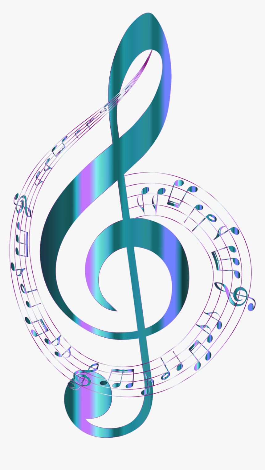 Musical Note Clip Art - Colorful Transparent Background Musical Notes, HD Png Download, Free Download