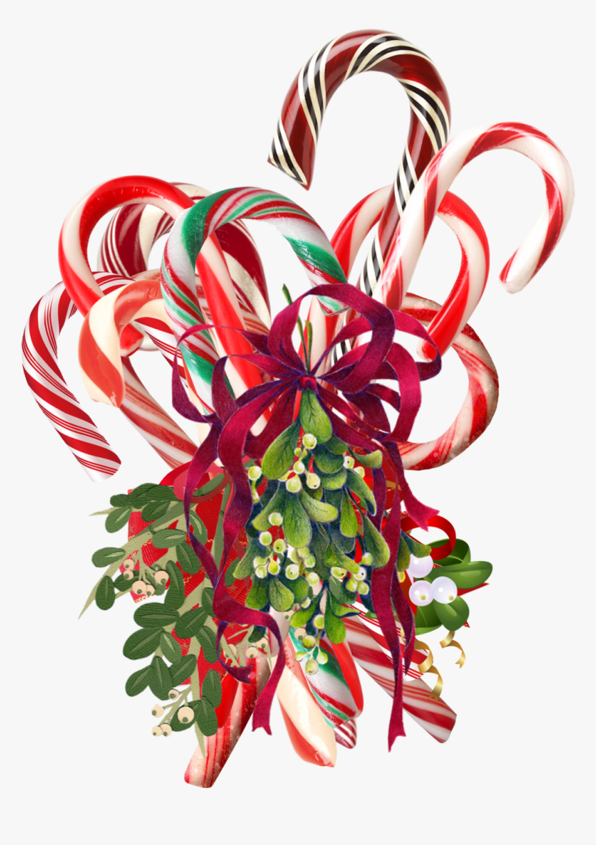 Transparent Christmas Mistletoe Png - Candy Cane, Png Download, Free Download