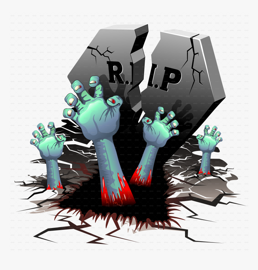 Transparent Gravestone Png - Zombie Hand Grave Png, Png Download, Free Download