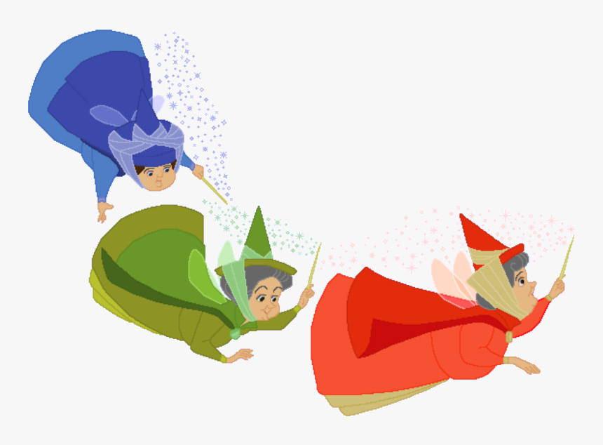 Sleeping Beauty Fairy Godmothers Png, Transparent Png, Free Download