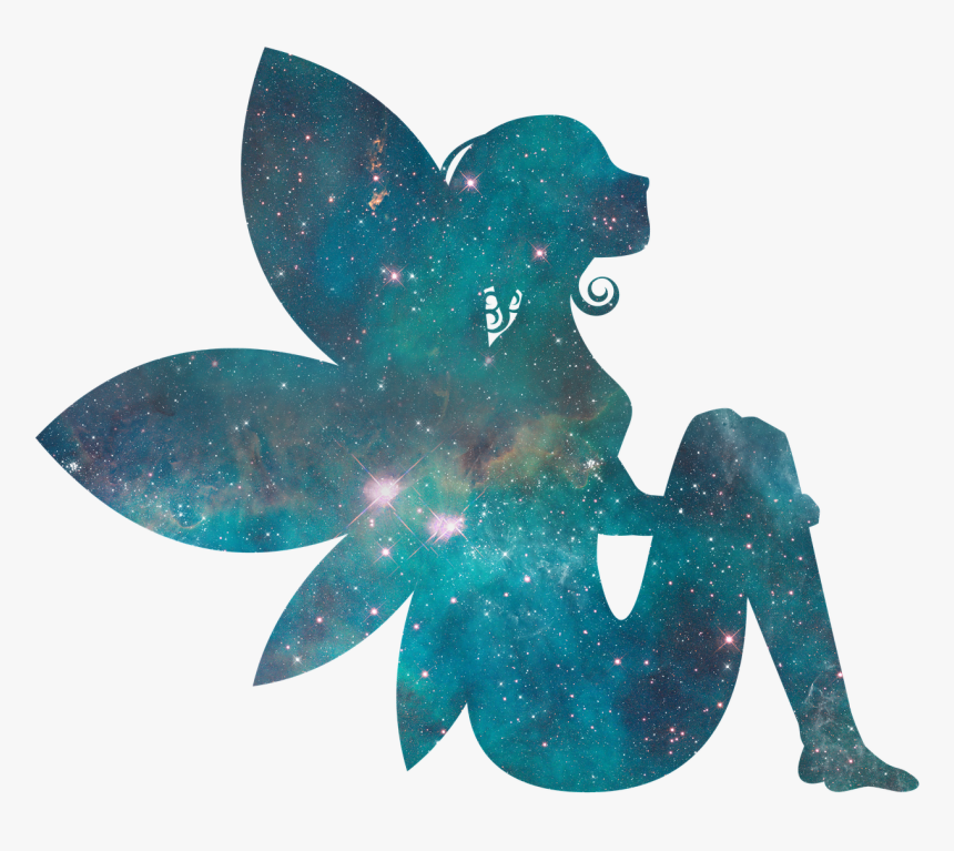 Fairy Silhouette Sitting Down, HD Png Download, Free Download